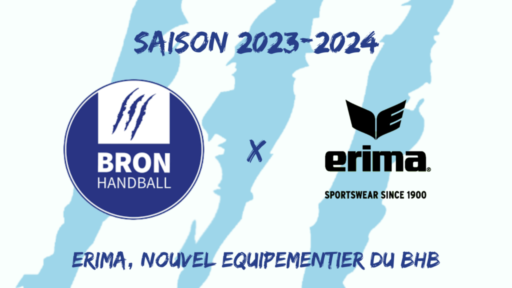 Erima, le nouveau sponsor du Bron Handball pour la Saison 2023-2024