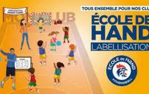 Ecole de handball : Labélisation --> Le Bron Handball récompensé par LE LABEL OR