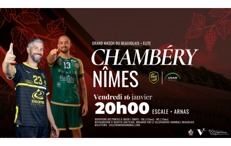 📣 Le Grand Match du Beaujolais : l’évènement handball à ne pas manquer !